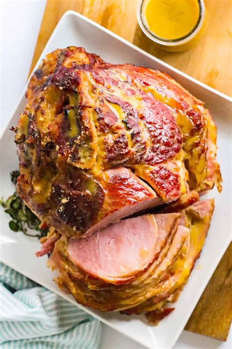 Honey Mustard Maple Glazed Ham Recipe - The Cookie Rookie®