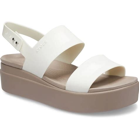 Crocs Brooklyn Low Wedge Sandals White buy and offers on Dressinn