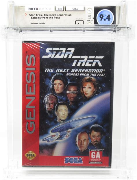 Star Trek The Next Generation Echoes From the Past Sega Genesis WATA 9.4 A+ TNG | eBay