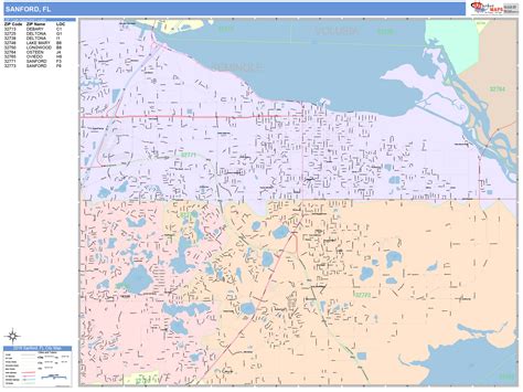 Sanford Florida Zip Code Map - United States Map