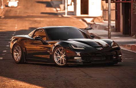 Chevrolet Corvette C6 ZR1 Black Forgeline GS1R Wheel | Wheel Front