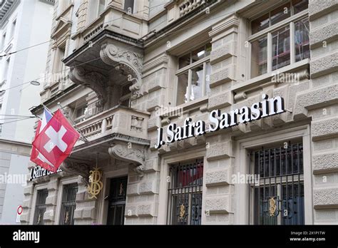 Anton Geisser 15.04.2024 ZH. Schweiz. Bild: Bank J.Safra Sarasin Logo ...