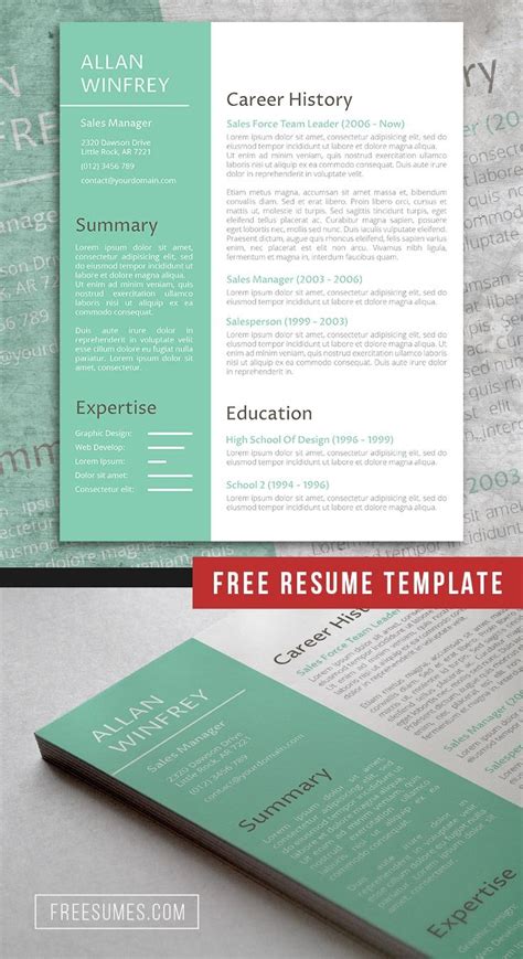 A Powerful Makeover Resume Template Freebie - Resume Examples Free