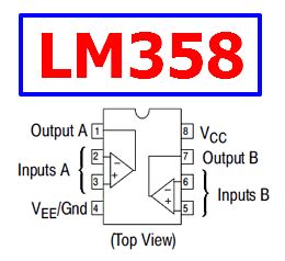 LM358 Pinout - Operational Amplifier - ON Semi