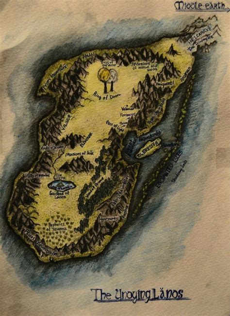 Map of Valinor (The Undying Lands) by StanislawRem on DeviantArt