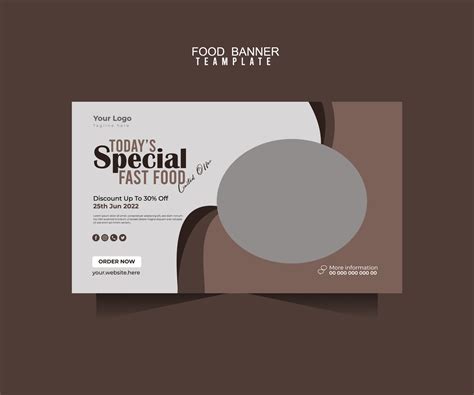 Food banner template 11095096 Vector Art at Vecteezy