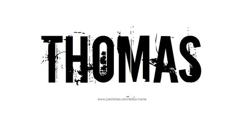 Thomas Name Tattoo Designs