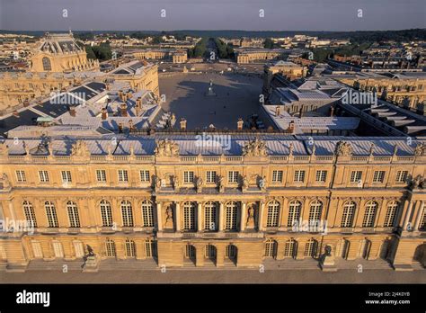 Aerial view of palace of versailles hi-res stock photography and images - Alamy