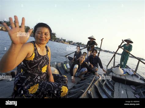 ASIA VIETNAM MEKONG DELTA FLOATING MARKET Stock Photo - Alamy