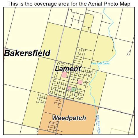 Aerial Photography Map of Lamont, CA California