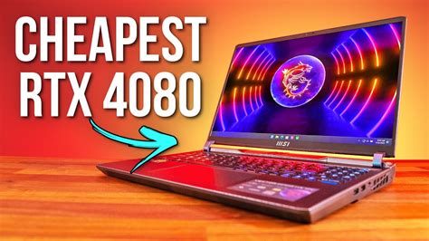 The Cheapest RTX 4080 Gaming Laptop! MSI GP68 Review - YouTube