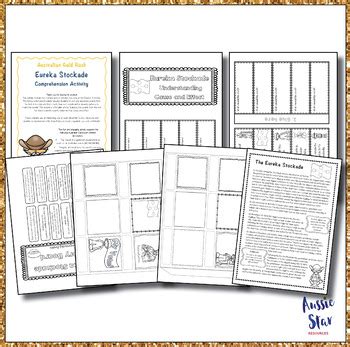 Australian Gold Rush Eureka Stockade Comprehension - 2 Activities!