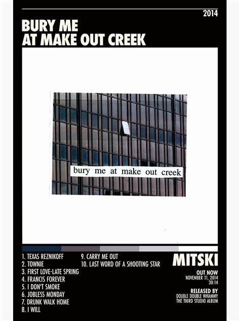 "Mitski Poster - Bury Me at Makeout Creek Album - Custom Poster - Decor Poster Album Cover ...