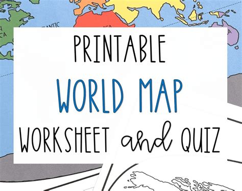 Printable World Map Worksheet And Quiz Map Activities - vrogue.co