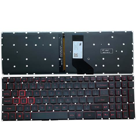 KB US Layout Notebook Keyboard for Acer Nitro 5 AN515 AN515-51 AN515-52 AN515-53 Series Laptop P ...