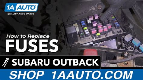 How to Check Replace Fuses 04-09 Subaru Outback - YouTube