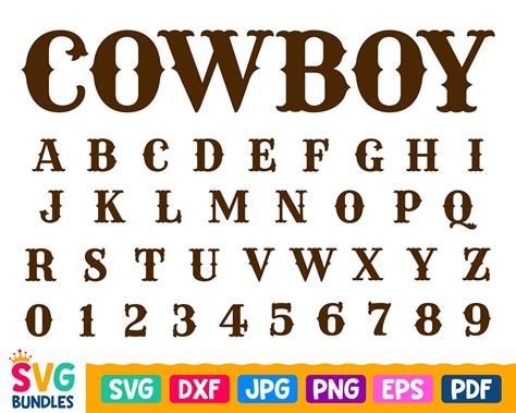 Western Font Svg Cowboy Font Svg Western Alphabet Letters Svg Etsy In | My XXX Hot Girl