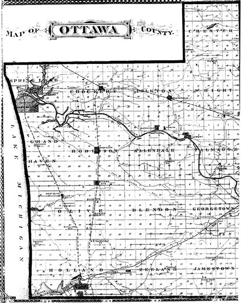 1876 Ottawa County Map Layout