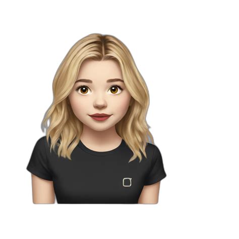 Chloë Grace Moretz serious | AI Emoji Generator