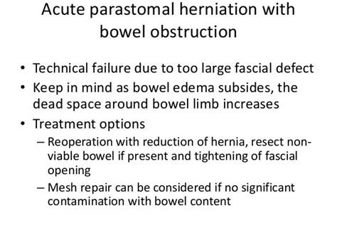 Complications of stoma