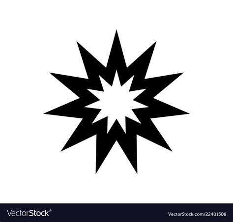 Explosion icon Royalty Free Vector Image - VectorStock