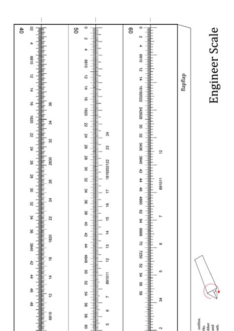 Engineer Scale 12-Inch Ruler Template printable pdf download