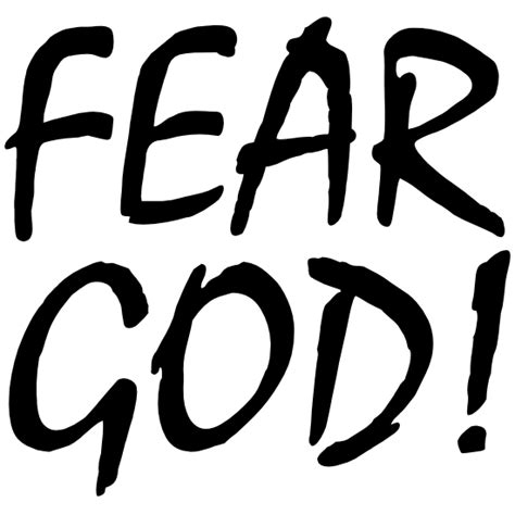 Fear God! Sticker