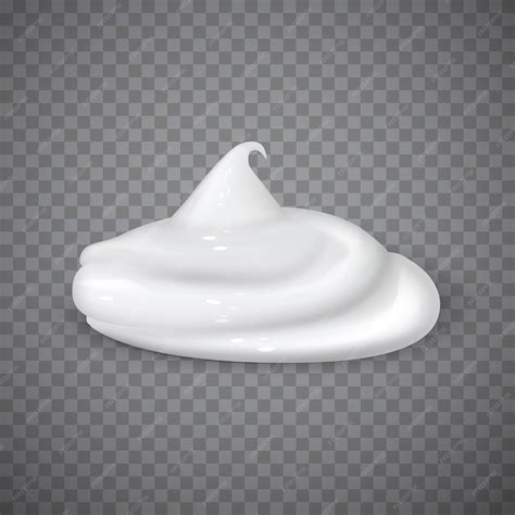 Premium Vector | White cream, realistic vecor illustration.