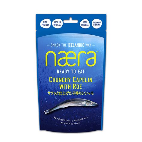 Ready to Eat Crunchy Capelin with Roe | Naera Iceland