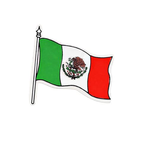 Sticker bandera mexicana - Pegatina de México - Casa Frida