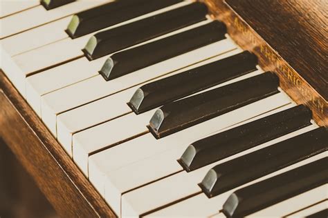 Free Photo | Old vintage piano keys