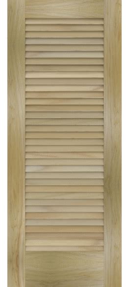 Elegant Custom Louvered Poplar Louvered Door | Estate Millwork