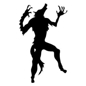 Amazon.com - Kowalla Halloween Werewolf Silhouette Howling Vinyl Wall ...