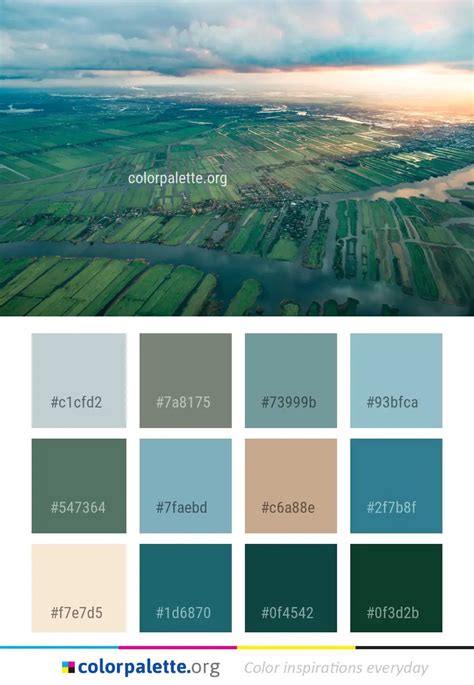 Aerial Photography Sky Atmosphere Color Palette | colorpalette.org