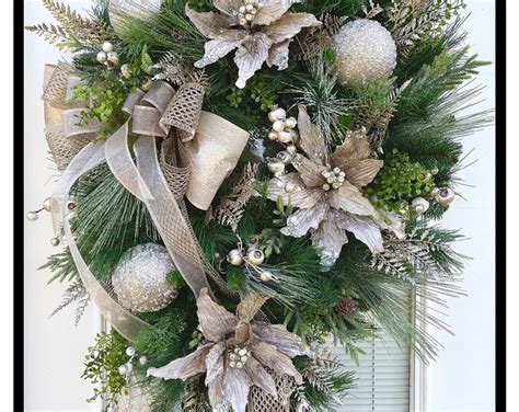 Luxury Christmas Wreath for Front Door Wreath, Victorian Entryway Wreaths for Holidays, Elegant ...