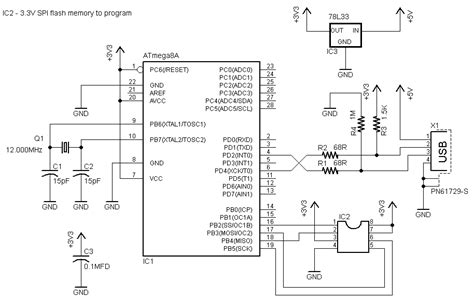 Spi Serial Flash Programmer Schematic Design Definition