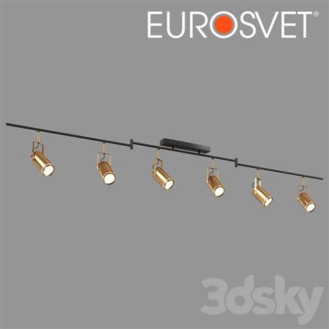 3d models: Technical lighting - OM Ceiling lamp Eurosvet 20063/6 Bronze | Ceiling lamp, Bronze ...