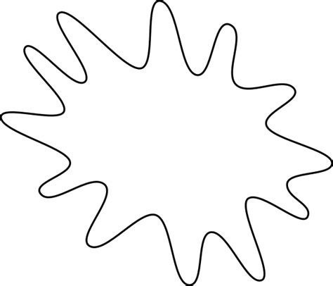 Splat Outline 1 Clip Art at Clker.com - vector clip art online, royalty free & public domain