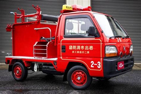 Look At The Tiny Honda Acty Fire Truck Which Has Been Just Imported To The USA | Small Cars Club