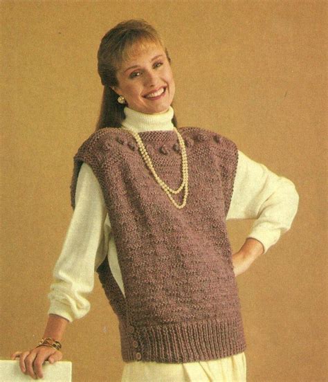 Tabard Vest Knitting Pattern - Etsy | Knit vest pattern, Cable knitting patterns, Knitting patterns