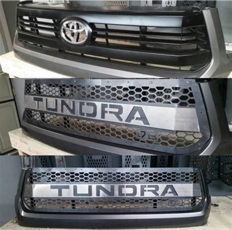 DBCUSTOMZ Tundra 2016+ Grille Insert with Color-matched letters | Tundra grille, Tundra trd ...