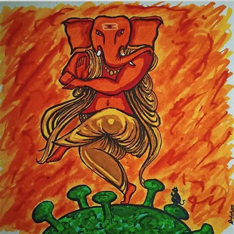 Ganpati bappa drawing | Artwork, Drawings, Painting