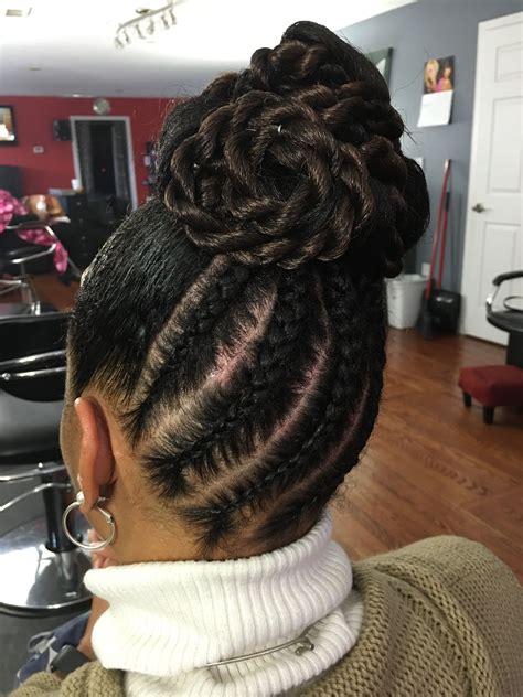 Incredible Braided Updo Hairstyles For Black Hair Ideas - nino-alex