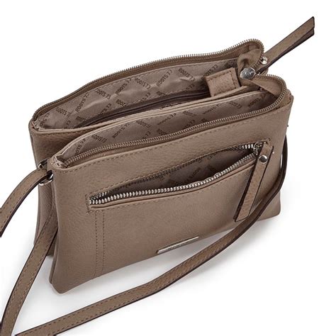 Roots Women's R5193 taupe mini cross body bag | Softmoc.com