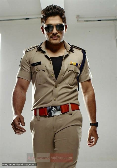 Allu Arjun Police Look From Lucky The Racer Movie - FinetoShine