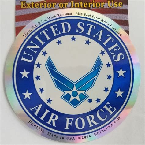 UNITED STATES AIR FORCE LOGO STICKER | USMILITARYPATCH.COM