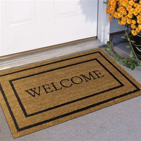 Mainstays Classic Welcome Coir Doormat, 18" x 30" - Walmart.com