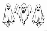 Ghost Coloring Pages Printable Free Halloween  sketch template