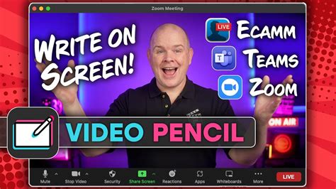 How to draw on your screen in Zoom with Video Pencil - YouTube