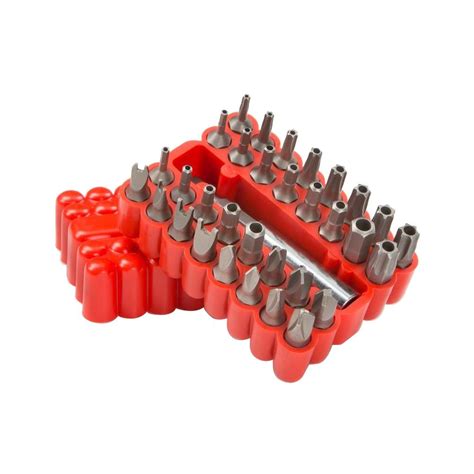 TEKTON Security Screwdriver Bit Set (33-Piece)-2930 - The Home Depot